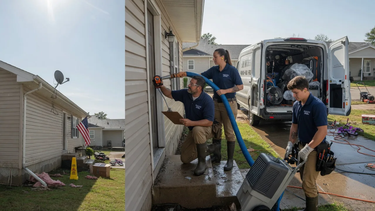 Ceiling Water Damage Restoration in Rochester, TX near me